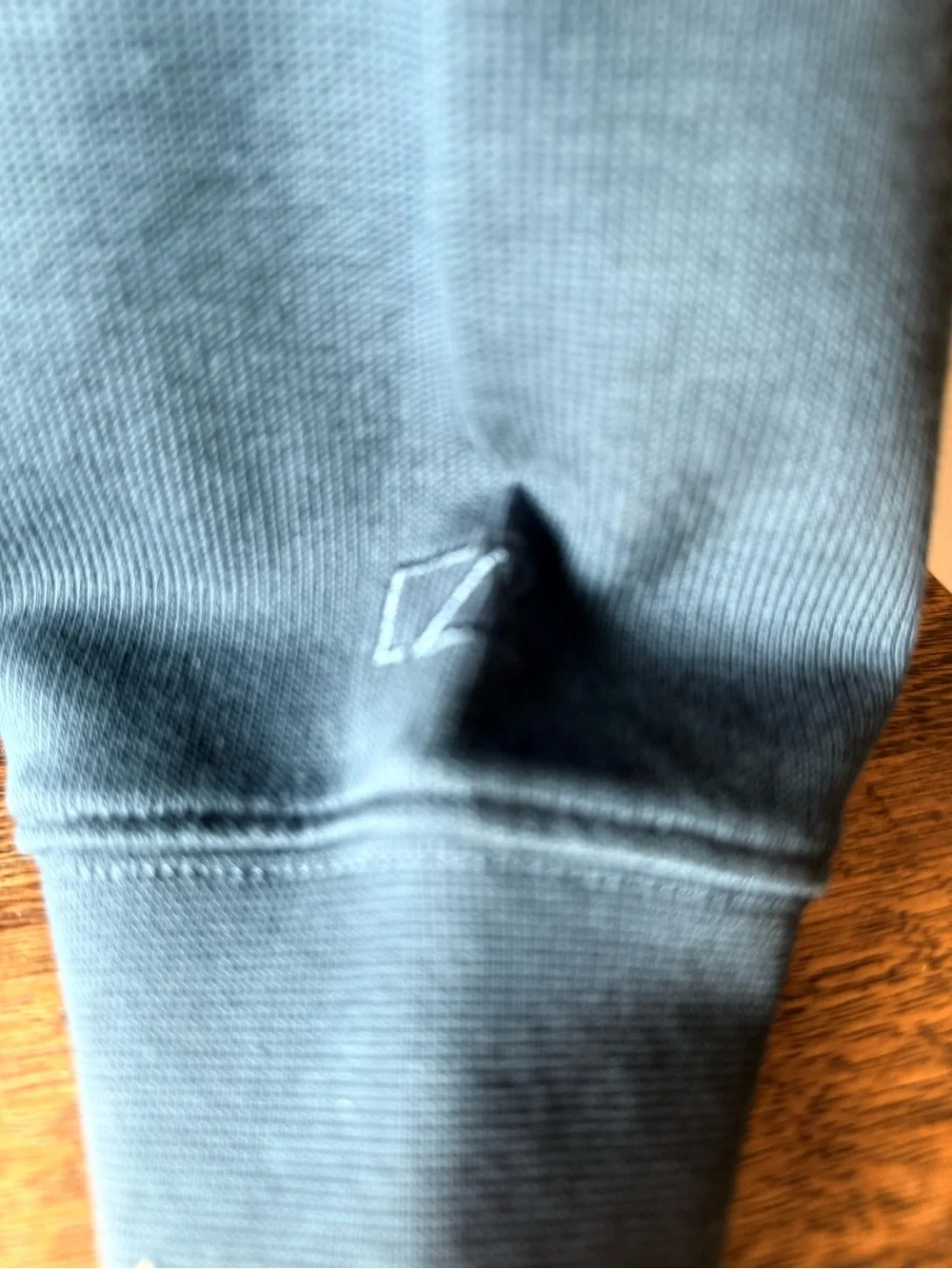 Men's Teal Half-Zip Sweater with Embroidered XLVII Logo